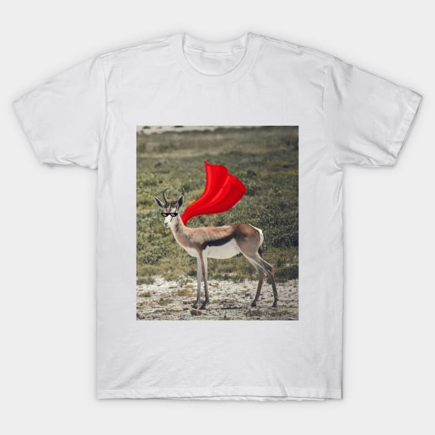 Funny Super-Springbok T-Shirt by mieeewoArt